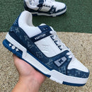 Louis Vuitton LV Trainer Monogram Denim White Blue