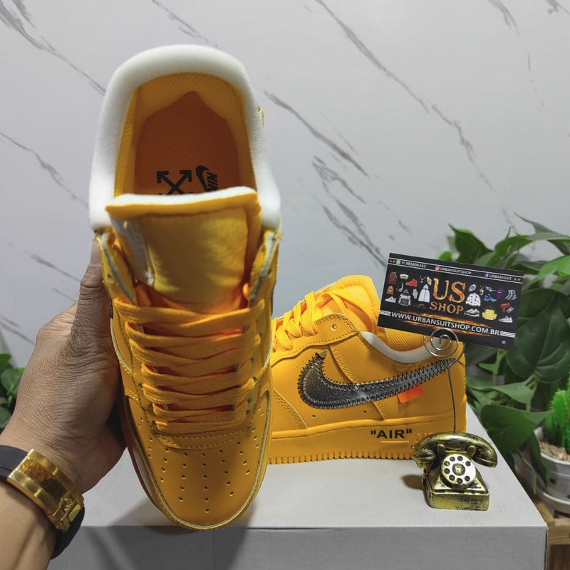 Nike Air Force 1 Low Off-White ICA University Gold