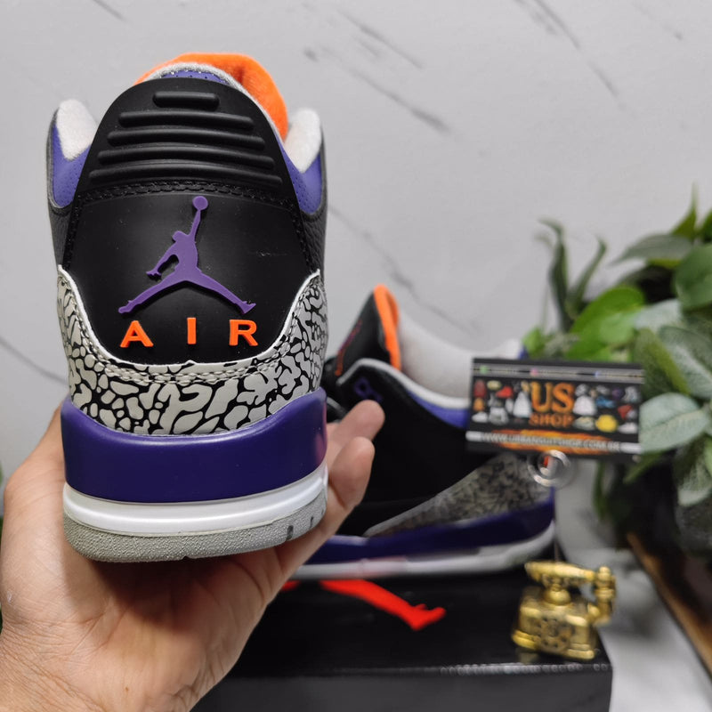 Air Jordan 3 Retro Black Court Purple