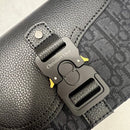 Bolsa mensageiro Jacquard Dior Oblique Black