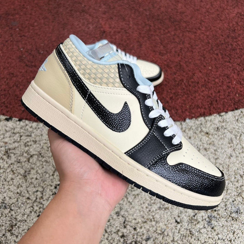 Air Jordan 1 Low SE Coconut Milk Black Muslin