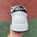 Prada Downtown Low Top Sneakers Leather White White Black