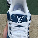 Louis Vuitton LV Trainer Monogram Denim White Blue