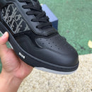 Dior B27 Low Black Dior Oblique Galaxy Leather Grey