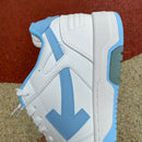 OFF-WHITE Out Of Office OOO 30 MM Low Tops White Light Blue
