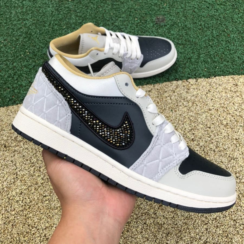 Air Jordan 1 Low Beaded Swoosh