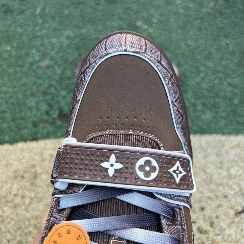 Louis Vuitton LV Trainer Mocha Brown Crocodile