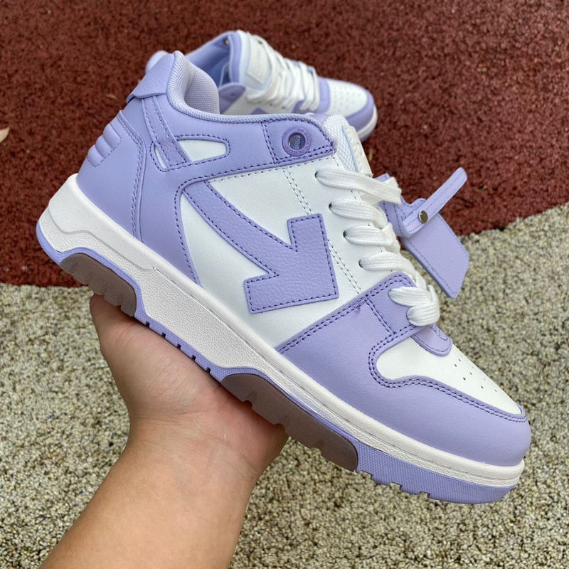 Off-White Out Of Office Calf Leather White Lilac