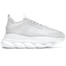 Versace Chain Reaction White Mesh Rubber Suede