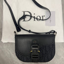 Bolsa mensageiro Jacquard Dior Oblique Black