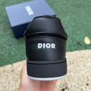 Dior B27 Low Black Dior Oblique Galaxy Leather Grey