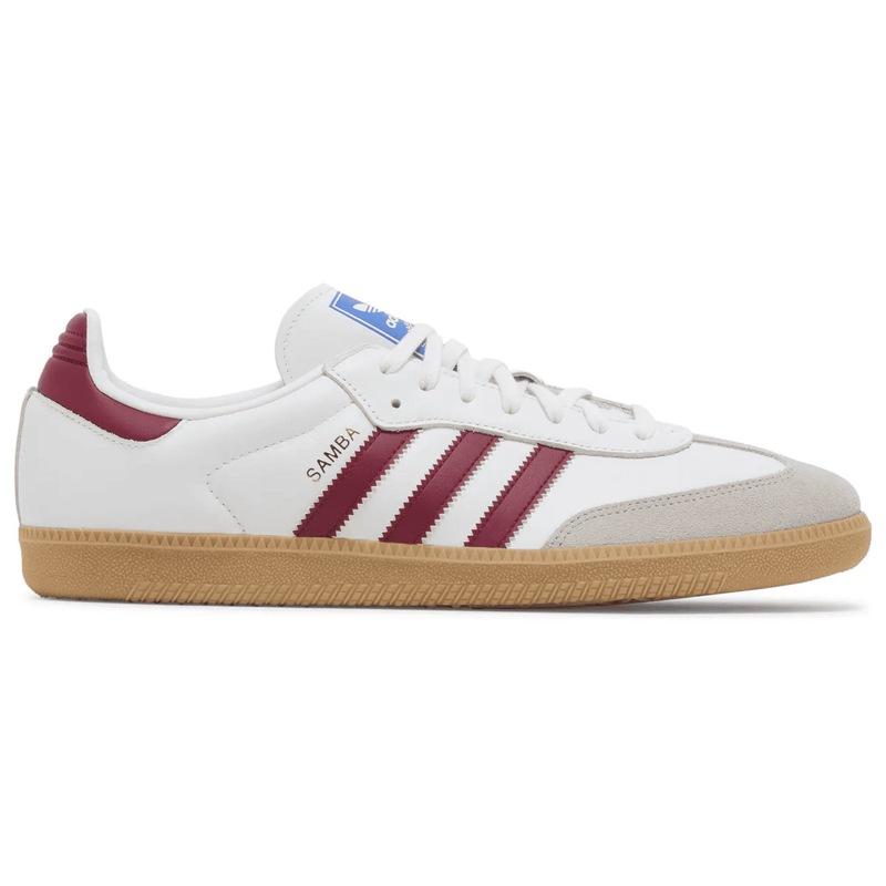 Adidas Samba White Burgundy Gum