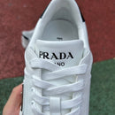 Prada Downtown Low Top Sneakers Leather White White Black