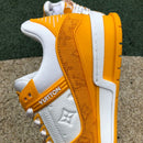 Louis Vuitton Trainer Yellow Monogram Denim White