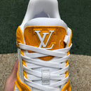 Louis Vuitton Trainer Yellow Monogram Denim White