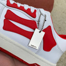 AMIRI Skel Top Low White Red