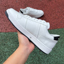 Prada Downtown Low Top Sneakers Leather White White Black