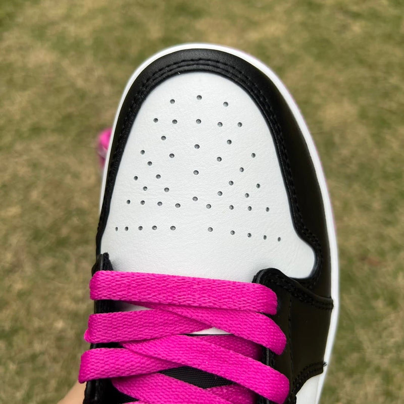 Air Jordan 1 Low Black Active Fuchsia