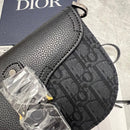 Bolsa mensageiro Jacquard Dior Oblique Black