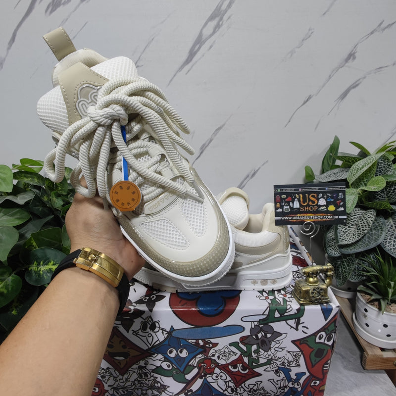 Louis Vuitton LV Skate Sneaker Beige White