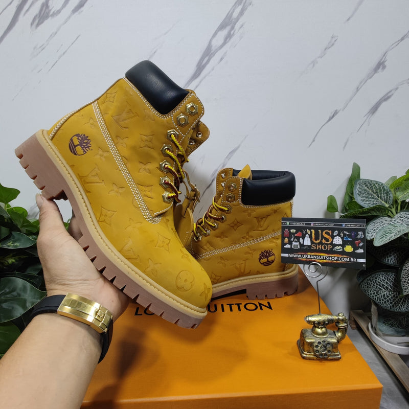 Louis Vuitton Timberland 6" Ankle Boot Wheat Monogram