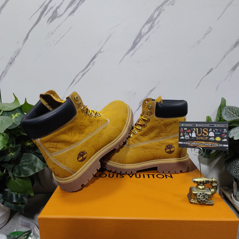 Louis Vuitton Timberland 6" Ankle Boot Wheat Monogram