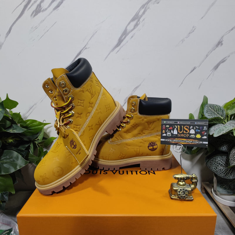 Louis Vuitton Timberland 6" Ankle Boot Wheat Monogram