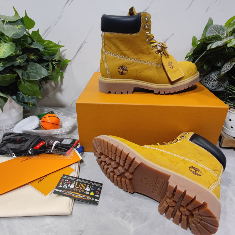 Louis Vuitton Timberland 6" Ankle Boot Wheat Monogram