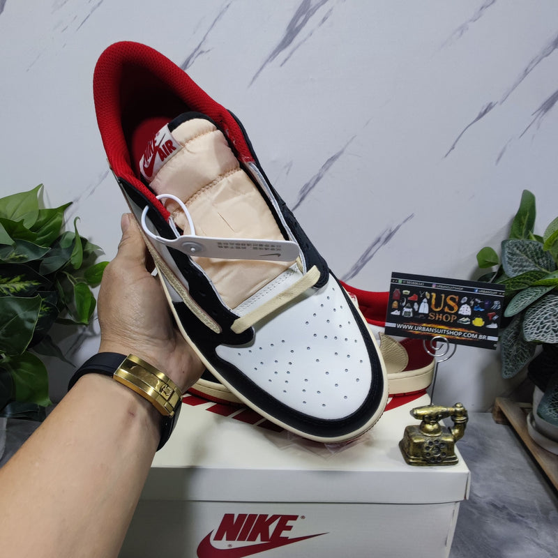 Air Jordan 1 low Travis Scott x Fragment "Red"