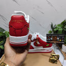 Louis Vuitton Nike Air Force 1 Low By Virgil Abloh White Red