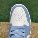 Air Jordan 1 Low Blue Whisper Dune Red