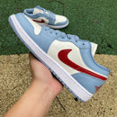 Air Jordan 1 Low Blue Whisper Dune Red