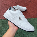 Prada Downtown Low Top Sneakers Leather White White Black