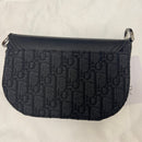 Bolsa mensageiro Jacquard Dior Oblique Black