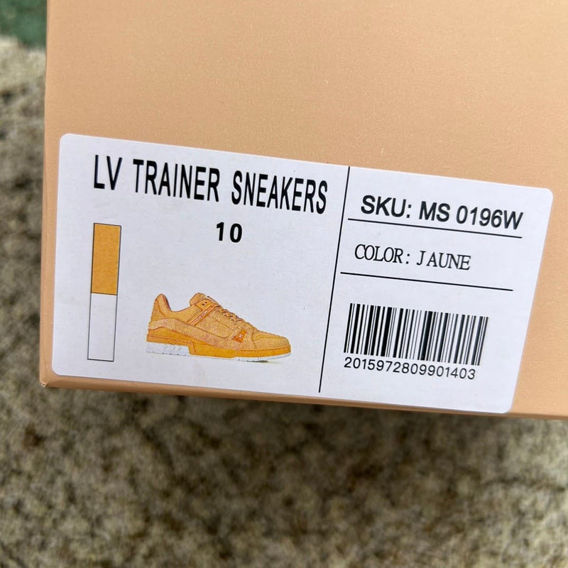 Louis Vuitton LV Trainer Yellow White