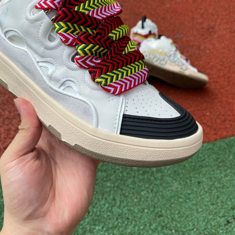 Lanvin Leather Curb White Ivory