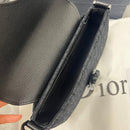 Bolsa mensageiro Jacquard Dior Oblique Black
