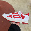 AMIRI Skel Top Low White Red