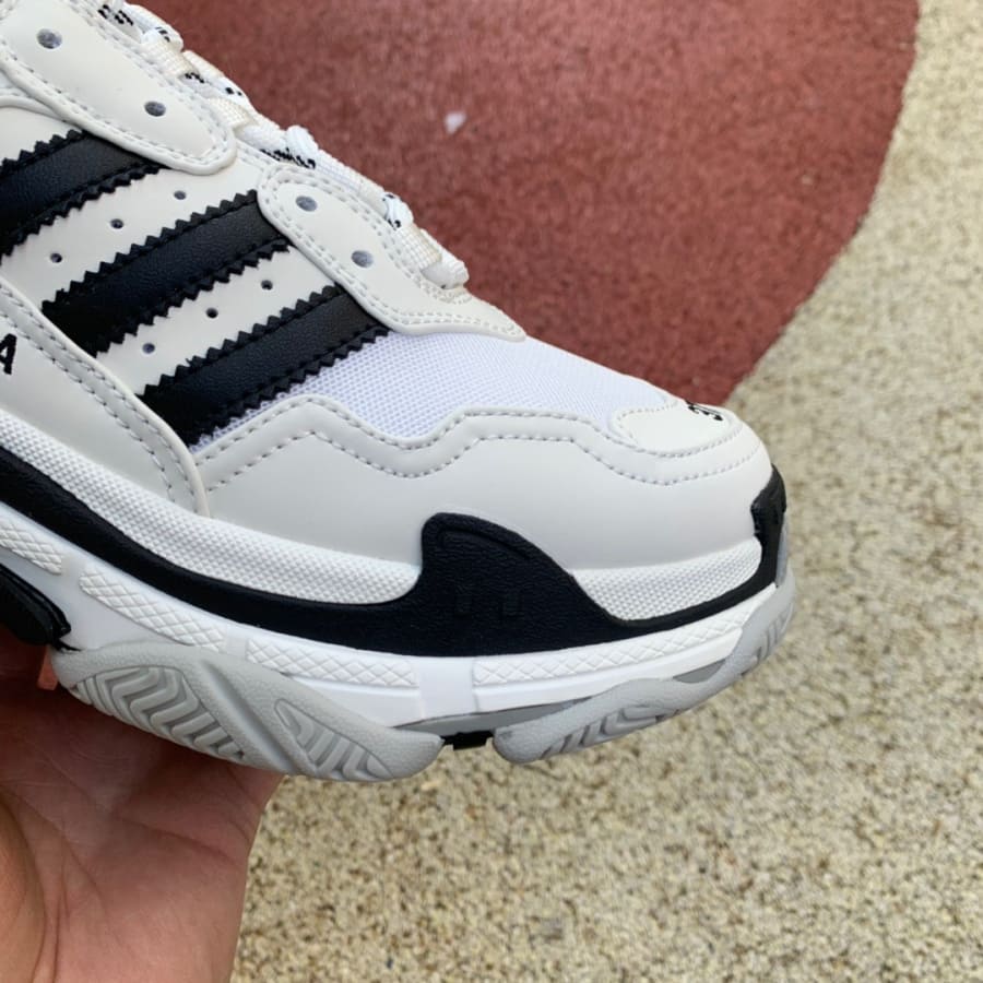 Balenciaga x adidas Triple S White Black