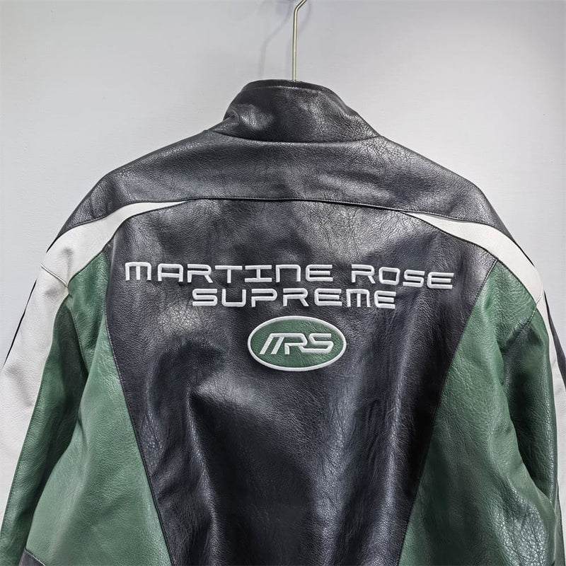 Jaqueta de couro Supreme Martine Rose Black