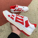 AMIRI Skel Top Low White Red