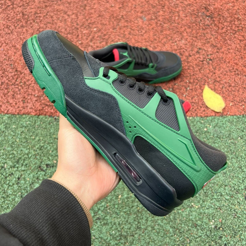 Air Jordan 4 RM Black Gorge Green University Red
