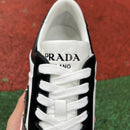 Prada Downtown Low Top Sneakers Leather White Black