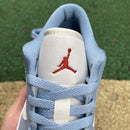 Air Jordan 1 Low Blue Whisper Dune Red
