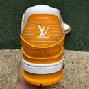 Louis Vuitton Trainer Yellow Monogram Denim White