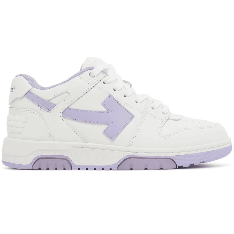 OFF-WHITE Out Of Office OOO Low Tops White Lilac