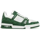 Louis Vuitton Trainer Green Monogram Denim White