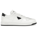 Prada Downtown Low Top Sneakers Leather White White Black