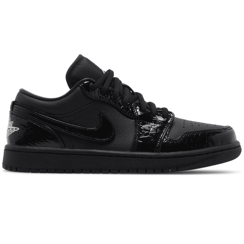 Air Jordan 1 Low SE Patent Elephant Black