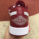 Air Jordan 1 Low White Bordeaux